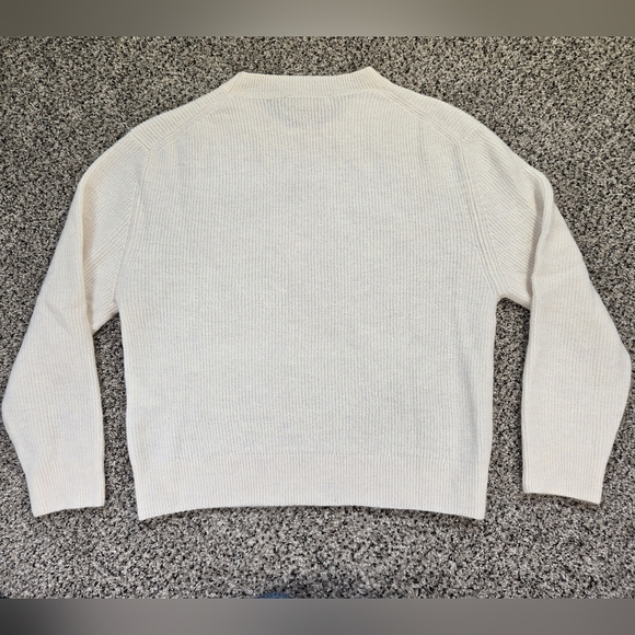 COMMA, - Sweater Cream Crew Neck Soft Wool Blend Size 10 (Runs Small) Womens EUC - Picture 8 of 16